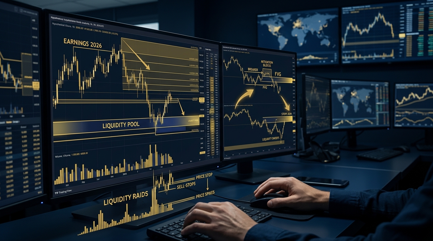 April 2026 Earnings Season Liquidity Raids: 6 ICT Concepts Every Smart Money Trader Must Know